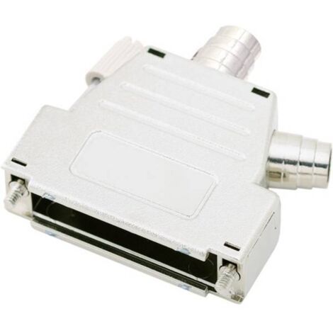 encitech DSSK-M-25-L-K 6260-0106-03 Guscio SUB-D Numero Poli (num): 25 Plastica metallizzata 180 °, 45 ° Argento 1 pz.