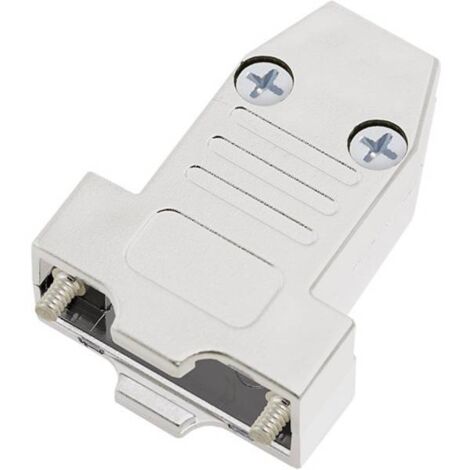 encitech DTNT09-M-K 1060-0105-01 Guscio SUB-D Numero Poli (num): 9 Plastica metallizzata 180 ° Argento 1 pz.