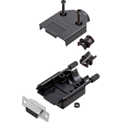 encitech DTPK-P-09-DBS-K 6355-0032-11 KIT connettori femmina SUB-D 180 ° Numero Poli (num): 9 Punte a saldare 1 KIT