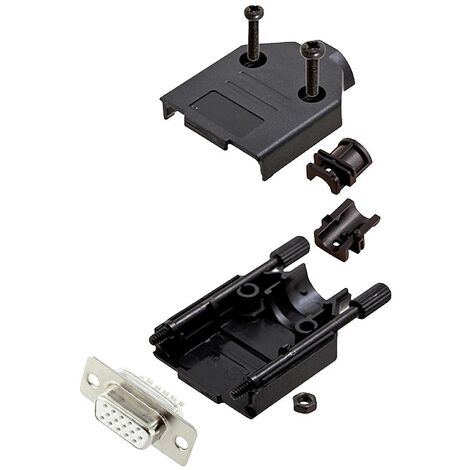 encitech DTPK-P-09-HDS15-W-K 6355-8053-11 Kit embase SUB-D femelle 180 ° Nombre de pôles: 15 fût à souder 1 pc(s) R514901
