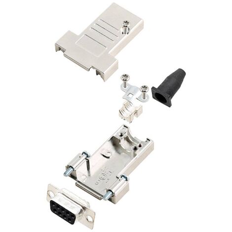 encitech DTSL09-SJSRG-T-DBS-K 6355-0086-11 KIT connettori femmina SUB-D 180 ° Numero Poli (num): 9 Punte a saldare 1 pz