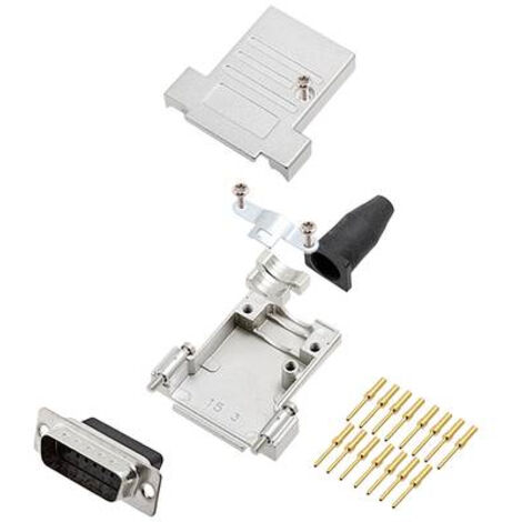 encitech DTSL15-SJSRG-T-DBCP-K 6355-0089-02 Kit embase SUB-D mâle 180 ° Nombre de pôles: 15 à sertir 1 pc(s) R514211