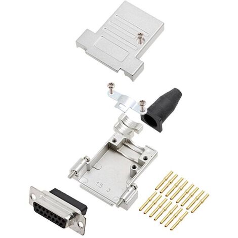 encitech DTSL15-SJSRG-T-DBCS-K 6355-0089-12 Kit embase SUB-D femelle 180 ° Nombre de pôles: 15 à sertir 1 pc(s) R516971
