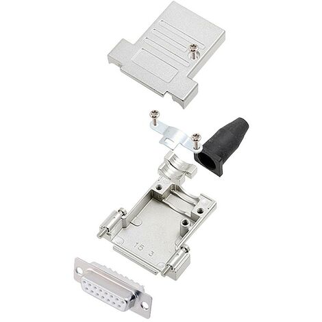 encitech DTSL15-SJSRG-T-DMS-W-K 6355-8087-32 KIT connettori femmina SUB-D 180 ° Numero Poli (num): 15 Punte a saldare 1