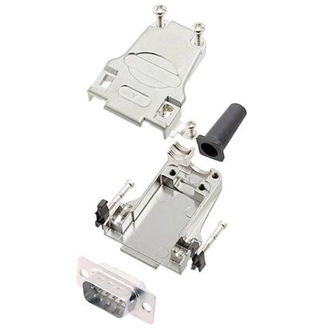 encitech DTZF09-DBP-W-K 6355-8044-01 KIT connettori maschio SUB-D 180 ° Numero Poli (num): 9 Punte a saldare 1 pz.