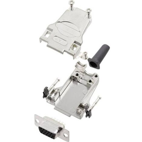 encitech DTZF09-HDS15-K 6355-0063-11 KIT connettori femmina SUB-D 180 ° Numero Poli (num): 15 Punte a saldare 1 KIT
