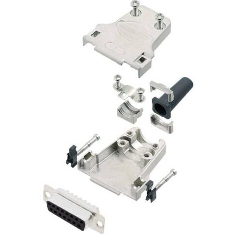 encitech DTZF15-DBS-K 6355-0044-12 KIT connettori femmina SUB-D 180 ° Numero Poli (num): 15 Punte a saldare 1 KIT