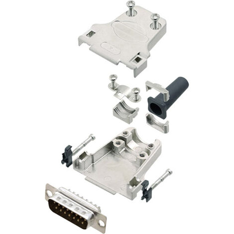 encitech DTZF15-DMP-K 6355-0045-02 D-SUB Stiftleisten-Set 180 ° Polzahl: 15 Lötkelch 1 Set