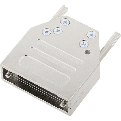 encitech DTZI15-K 6560-0305-02 D-SUB Gehäuse Polzahl: 15 Vollmetall 180 ° Silber 1 St.