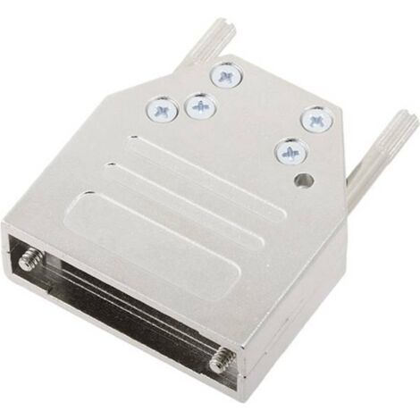 encitech DTZI15-K 6560-0305-02 Guscio SUB-D Numero Poli (num): 15 Metallo pieno 180 ° Argento 1 pz.