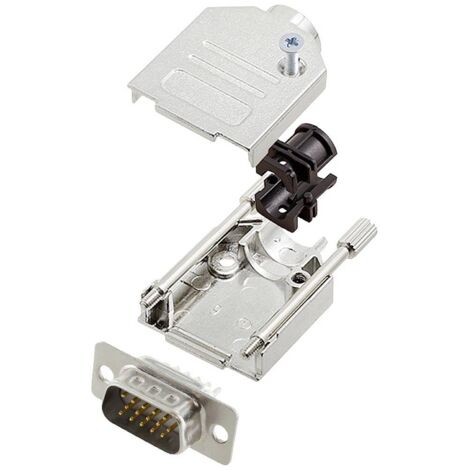 encitech DTZK09-HDP15-W-K 6355-8012-01 Kit embase SUB-D mâle 180 ° Nombre de pôles: 15 fût à souder 1 pc(s) R514521