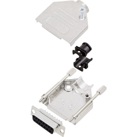 encitech DTZK15-DBS-K 6355-0002-12 D-SUB Buchsenleisten-Set 180 ° Polzahl: 15 Lötkelch 1 Set