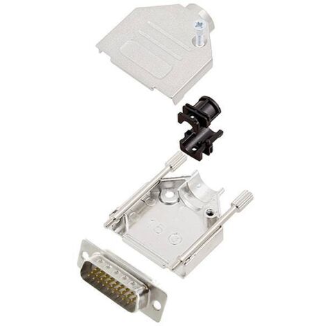 encitech DTZK15-HDP26-W-K 6355-8012-02 KIT connettori maschio SUB-D 180 ° Numero Poli (num): 26 Punte a saldare 1 pz.