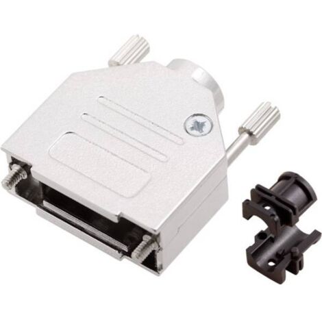 encitech DTZK15-K 6560-0105-02 Guscio SUB-D Numero Poli (num): 15 Metallo pieno 180 ° Argento 1 pz.