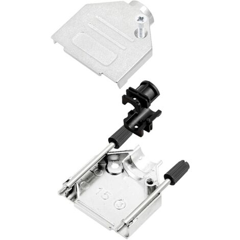 encitech DTZK50-PCBK-K 6560-3105-05 Alloggiamento D SUB Numero Poli (num): 50 Metallo pieno 180 ° Argento 1 pz.