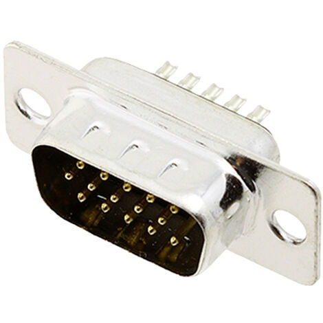 encitech HDS-15-M-T-B-S 2101-0300-01 D-SUB Stiftleiste 180 ° Polzahl: 15 Lötkelch 1 St. Tray
