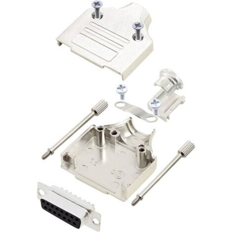 encitech MHDM-15-DBS-K 6355-0005-12 KIT connettori femmina SUB-D 180 ° Numero Poli (num): 15 Punte a saldare 1 KIT