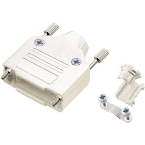 encitech MHDM15-K 6560-0136-02 Guscio SUB-D Numero Poli (num): 15 Metallo pieno 180 ° Argento 1 pz.