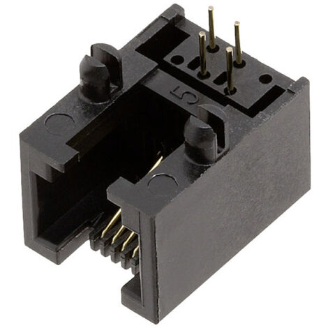 encitech RJJU-64-123-E3H-011 3253-0002-01 embase femelle horizontale Nombre de pôles 6P4C 1 pc(s)