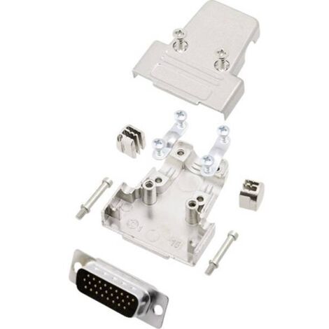 encitech TRI-M-15-HDP26-K 6355-0058-02 KIT connettori maschio SUB-D 180 ° Numero Poli (num): 26 Punte a saldare 1 KIT