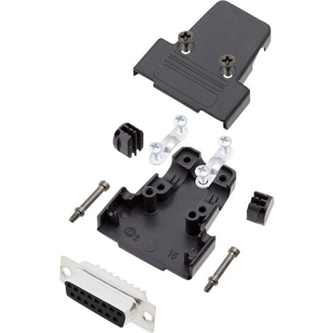 encitech TRI-P-15-DBS-K 6355-0036-12 D-SUB Buchsenleisten-Set 180 ° Polzahl: 15 Lötkelch 1 Set