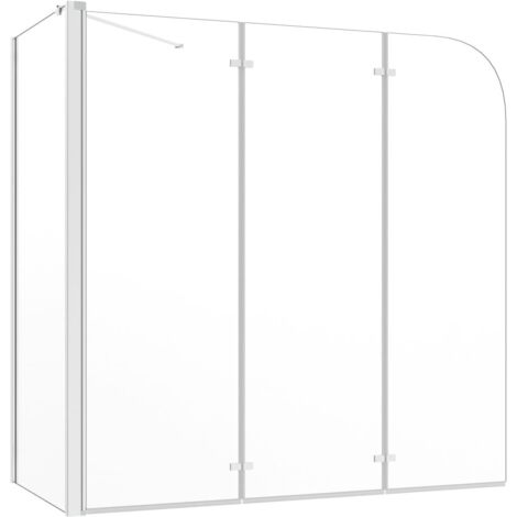 Enclos de bain 120 x 69 x 130 cm verre trempé transparent