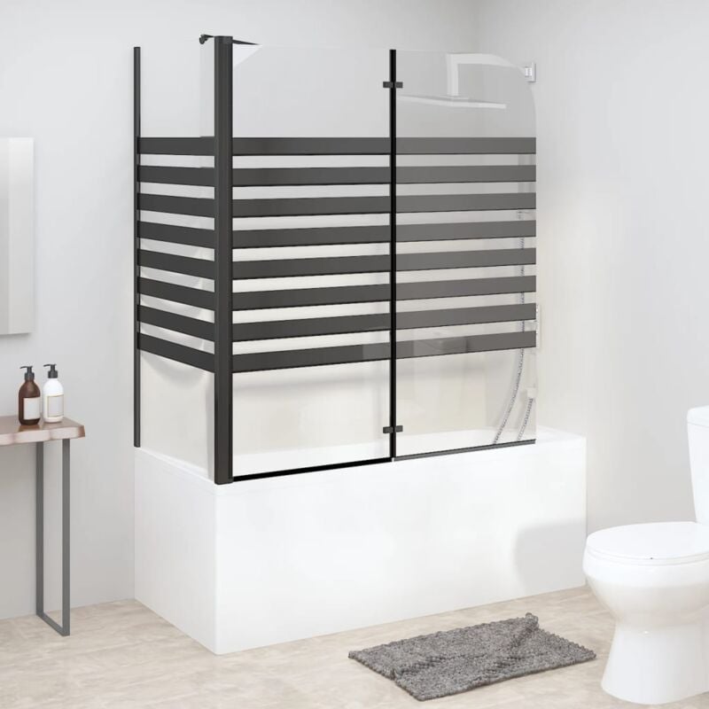 Vidaxl - Cabine de douche à rayures 120x68x130 cm Verre trempé