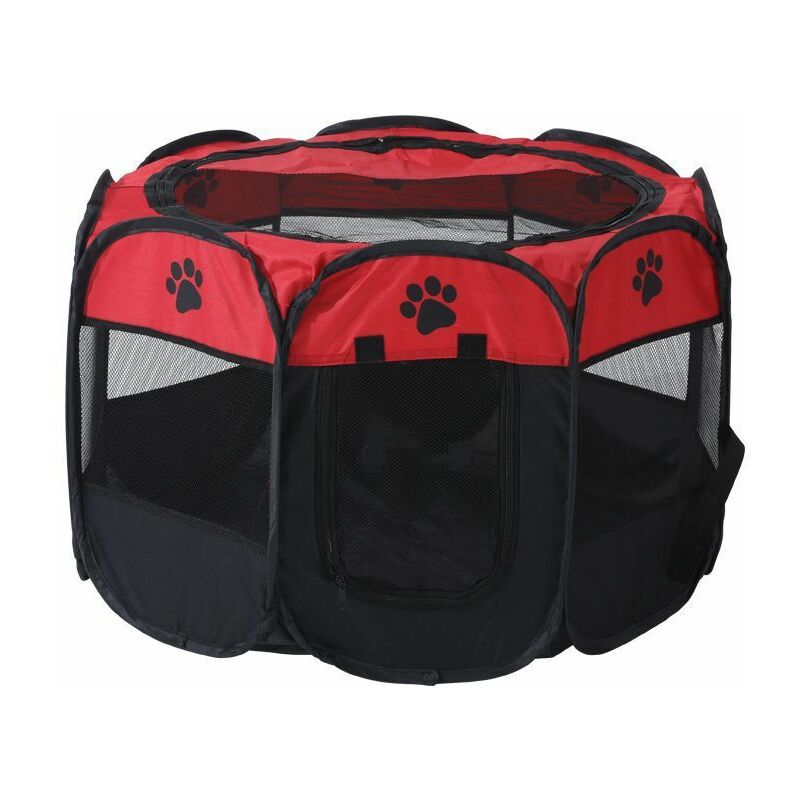 Tonchean - Enclos et parc pour chien,Clôture octogonale pour animaux de compagnie Tente pour animaux de compagnie Tissu Oxford Cage pour chien