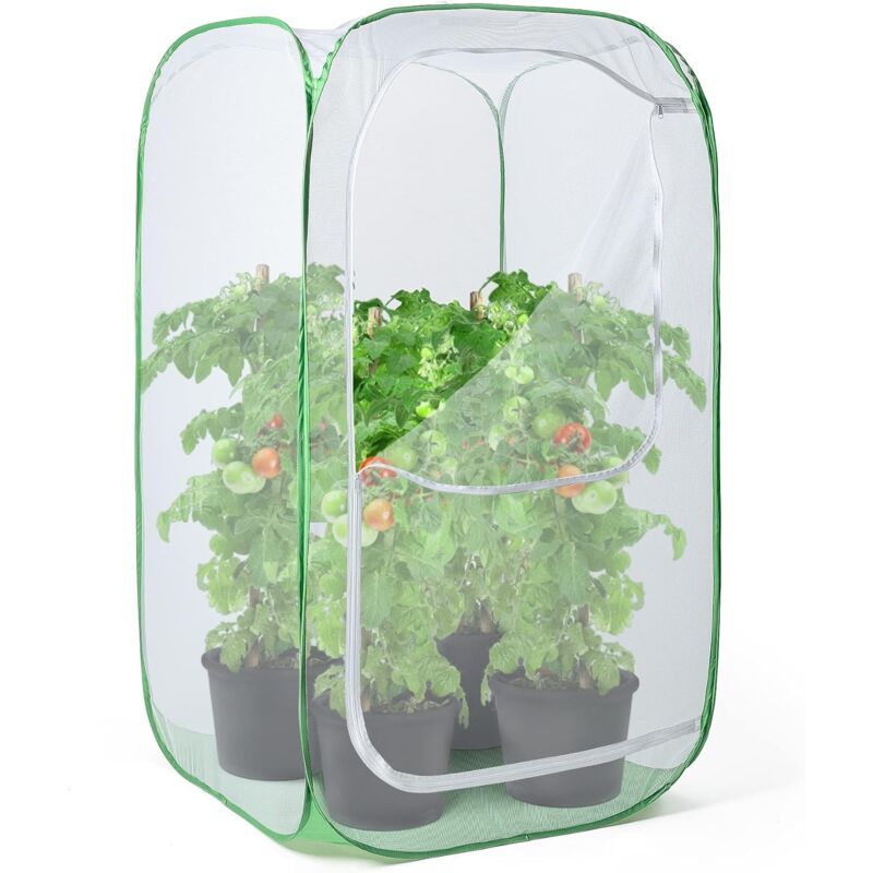 Enclos extérieur en maille de 91 cm, protection contre les parasites, les oiseaux et les nuisibles pour fruits, légumes, fleurs et herbes, cage