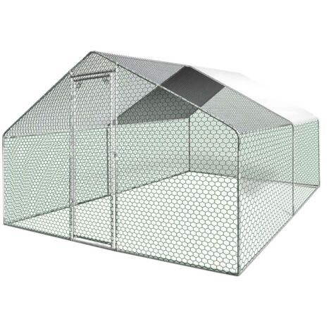 Enclos poulailler - Pajarera exterior - 12M² cercada con alambre