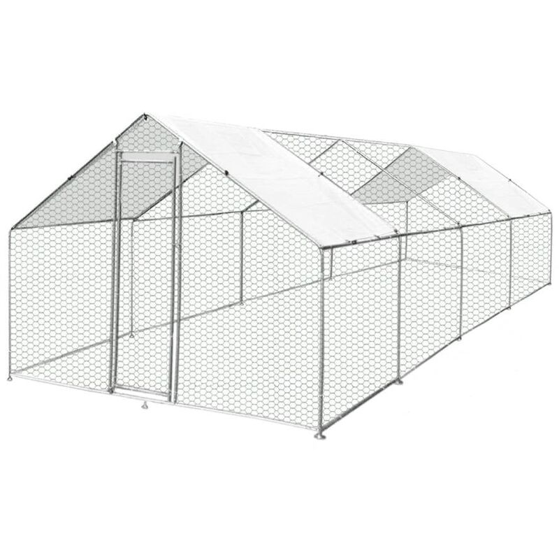 Enclos poulailler / Volière extérieur 24m2