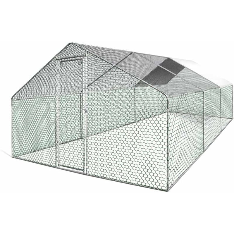 Enclos poulailler - Volière extérieure - Parc grillagé 18 m²