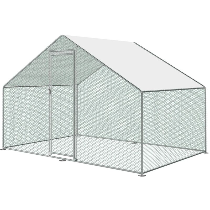 Enclos poule Volière extérieure Volière poule 309 x 200 x 205 cm
