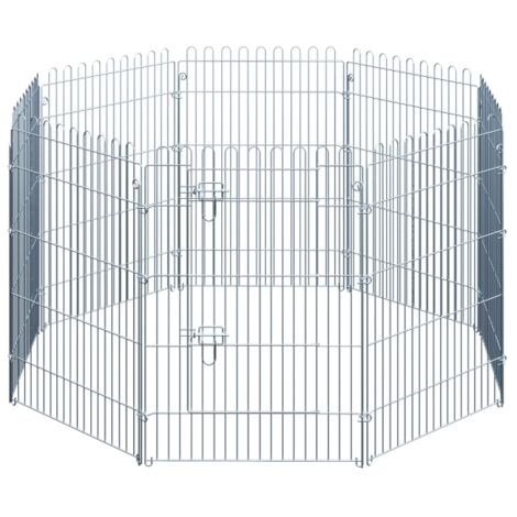 Enclos pour chiots, structure bois 8 pièces – Dimensions longueur 8 cm, hauteur 9 cm, séparation efficace