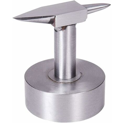 Enclume à Double Corne de Bijoux Professionnels, Outil de Travail des Métaux de Bijoutiers avec Une Large Base pour la Fabrication de Bijoux Lefou