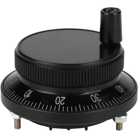 Encoder a impulsi per volantino da 5 V e 60 mm per il controllo manuale di fresatrici e router per sistemi CNC (nero)