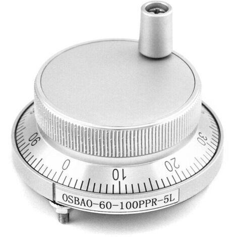 Encodeur à roue codeuse 5V 60MM, Encodeur d'impulsions CNC Manuel, pour leSystème de Commande Numérique