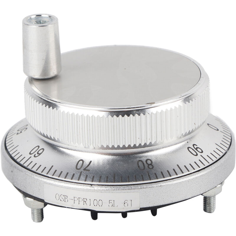 Encodeur d'impulsions à volant manuel 5 v 60 mm pour fraiseuse, routeur, commande manuelle pour système cnc (blanc)