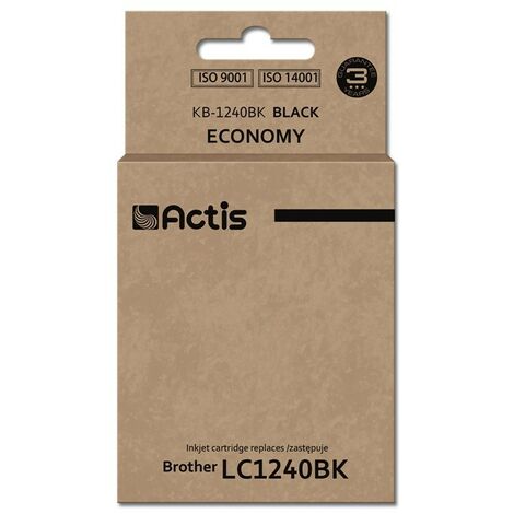 Encre Actis KB-1240BK (remplace Brother LC1240BK/LC1220BK Standard 19 ml noire)