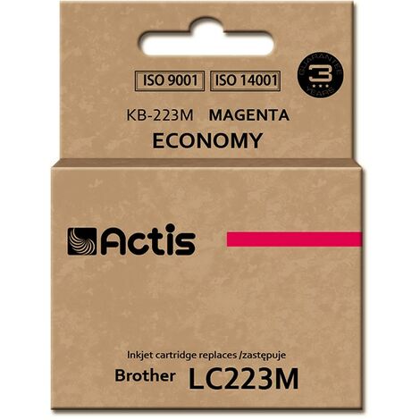 Encre Actis KB-223M (remplace Brother LC223M Standard 10 ml magenta)