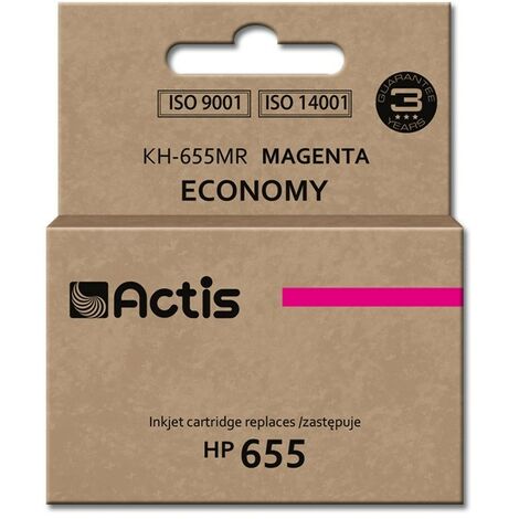 Encre Actis KH-655MR (remplace HP 655 CZ111AE Standard 12 ml magenta)