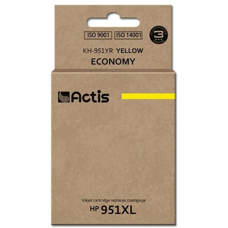 Encre Actis KH-951YR (remplace HP 951XL CN048AE  Standard  25 ml  jaune)