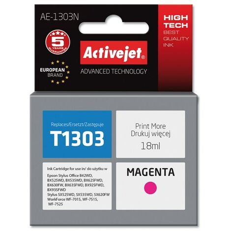 Encre Activejet AE-1303N (remplace Epson T1303  Supreme  18 ml  magenta)