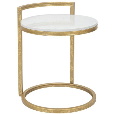 END TABLE ROUND MARBLE CM 40X43X50
