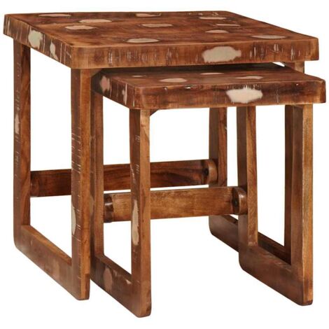 End Tables Brown Solid Mango Wood vidaXL