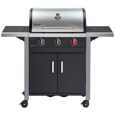 ENDERS - Barbecue Chicago 3 R TURBO - 3 brûleurs dont 1 brûleur turbo zone - Surface de cuisson 60 x 42 - Switch Grid - Jusqu'à 10 convives - 10,5 kW