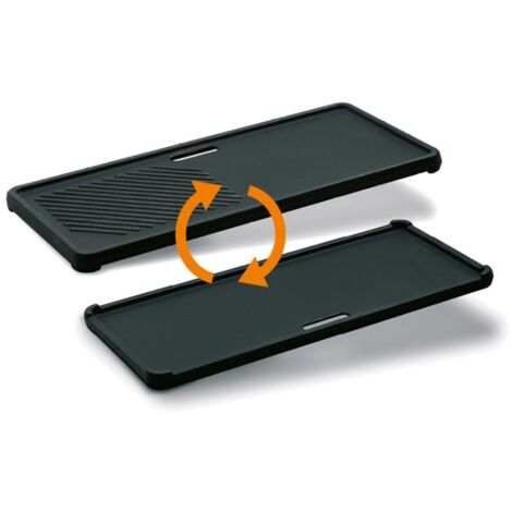 ENDERS - Plancha-Grill réversible 1/3 en Fonte - Pour Barbecues MONROE PRO 3, BOSTON 3, COLORADO 3