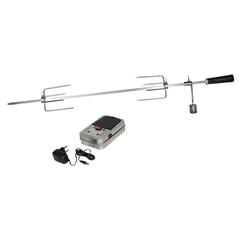 Enders - Rôtissoire en Inox - Pour poulet, rôtis, faux-filet, autres volailles, tournebroche - Moteur électrique - Pour barbecues gaz kansas pro 4