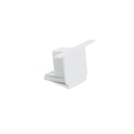 Endkappe für 3-Phasenstromschiene Unterputz/ Einbau Aluminium  Weiß