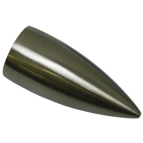 Endknopf Memph.Patrone 16 mm edelstahl optik